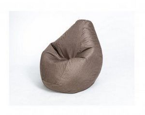 Кресло-мешок Груша велюр коричневое большое в Асбесте - asbest.ok-mebel.com | фото