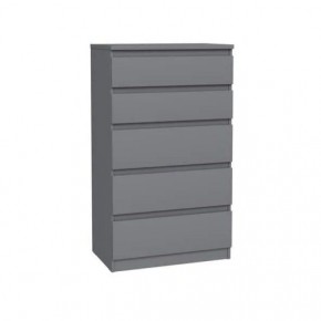 2.03.02.070.4 КАСТОР комод 5 ящиков RU серый в Асбесте - asbest.ok-mebel.com | фото
