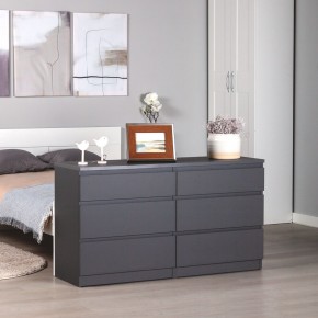 2.03.02.080.4 КАСТОР комод 6 ящиков RU серый в Асбесте - asbest.ok-mebel.com | фото 3