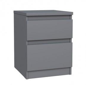 2.03.03.050.4 КАСТОР тумба 2 ящика RU серая в Асбесте - asbest.ok-mebel.com | фото