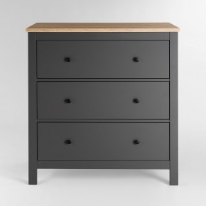 2.08.02.020.15 САГА комод 3 ящика серый/ясень в Асбесте - asbest.ok-mebel.com | фото 2