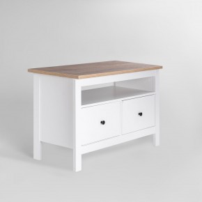 2.08.03.080.14 САГА тумба 2 ящика белая/ясень RU в Асбесте - asbest.ok-mebel.com | фото