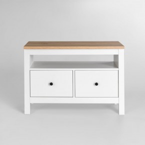 2.08.03.080.14 САГА тумба 2 ящика белая/ясень RU в Асбесте - asbest.ok-mebel.com | фото 2