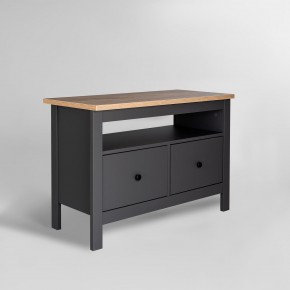 2.08.03.080.15 САГА тумба 2 ящика серая/ясень RU в Асбесте - asbest.ok-mebel.com | фото