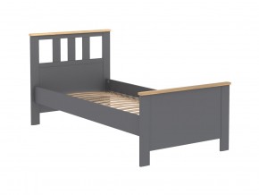 2.08.04.050.15 САГА кровать одинарная 90х200 серая/ясень в Асбесте - asbest.ok-mebel.com | фото