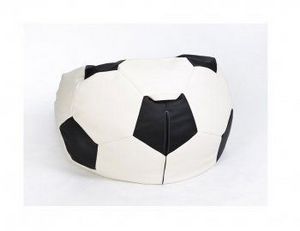 Кресло-мешок Мяч большой бело-черное в Асбесте - asbest.ok-mebel.com | фото 2