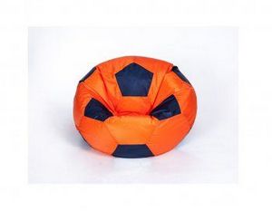 Кресло-мешок Мяч малый оранжево-черное в Асбесте - asbest.ok-mebel.com | фото 1