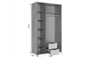 АДАМ К2 Спальный гарнитур (графит) в Асбесте - asbest.ok-mebel.com | фото 4