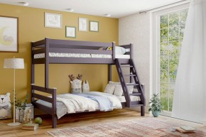АДЕЛЬ Кровать двухъярусная с наклонной лестницей (лаванда) в Асбесте - asbest.ok-mebel.com | фото 1
