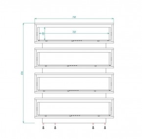 Александрия Комод (ЛДСП дуб сонома/белый бриллиант) в Асбесте - asbest.ok-mebel.com | фото 2