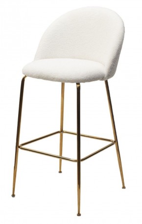 Барный стул GLADE NINI-01 Белый, teddy / золотой каркас М-City в Асбесте - asbest.ok-mebel.com | фото 1