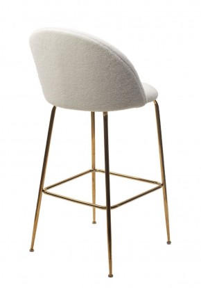 Барный стул GLADE NINI-01 Белый, teddy / золотой каркас М-City в Асбесте - asbest.ok-mebel.com | фото 2