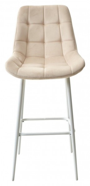 Барный стул ХОФМАН, цвет H-06 Бежевый, велюр / белый каркас М-City в Асбесте - asbest.ok-mebel.com | фото 6