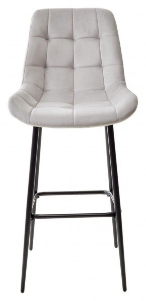 Барный стул ХОФМАН, цвет H-09 Светло-серый, велюр / черный каркас М-City в Асбесте - asbest.ok-mebel.com | фото 5