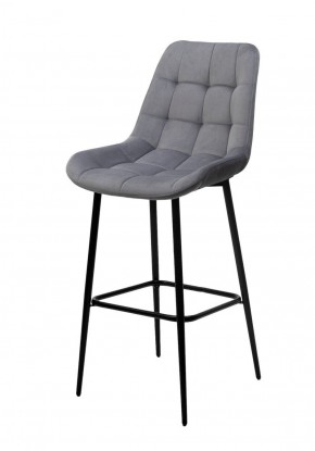 Барный стул ХОФМАН, цвет H-14 Серый, велюр / черный каркас М-City в Асбесте - asbest.ok-mebel.com | фото 1