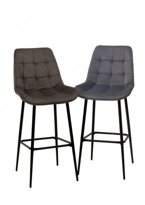 Барный стул ХОФМАН, цвет H-14 Серый, велюр / черный каркас М-City в Асбесте - asbest.ok-mebel.com | фото 5