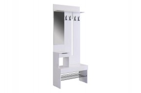 БАСКО Прихожая К3 (белое дерево) в Асбесте - asbest.ok-mebel.com | фото 2
