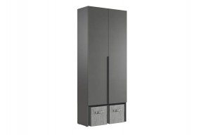 БАСКО Прихожая К5 (графит) в Асбесте - asbest.ok-mebel.com | фото 7
