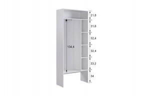 БАСКО Прихожая К7 (кашемир) в Асбесте - asbest.ok-mebel.com | фото 6