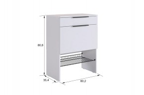 БАСКО Прихожая К8 (белое дерево) в Асбесте - asbest.ok-mebel.com | фото 6