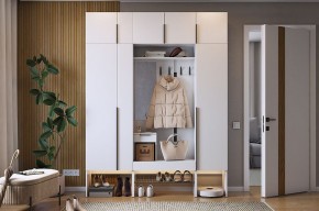 БАСКО Прихожая К9 (белое дерево) в Асбесте - asbest.ok-mebel.com | фото 2