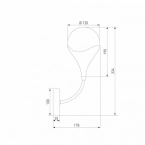 Бра Eurosvet Calyx 60169/1 никель в Асбесте - asbest.ok-mebel.com | фото 4