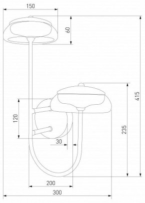 Бра Eurosvet Fungo 50388/2 LED черный в Асбесте - asbest.ok-mebel.com | фото 5