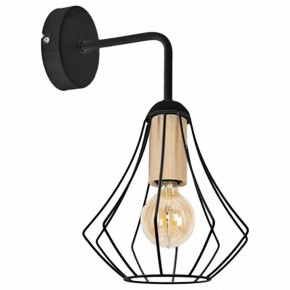 Бра Imex MD.9051 MD.9051-1-W-BK+WOOD в Асбесте - asbest.ok-mebel.com | фото