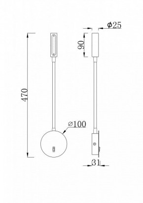 Бра Maytoni Stem C035WL-L3W3K в Асбесте - asbest.ok-mebel.com | фото 6
