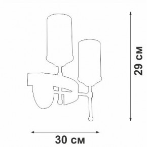 Бра Vitaluce V1813 V1813-7/2A в Асбесте - asbest.ok-mebel.com | фото 2