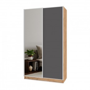 БРАУН Б632 Шкаф-купе (дуб золотой/графит) в Асбесте - asbest.ok-mebel.com | фото