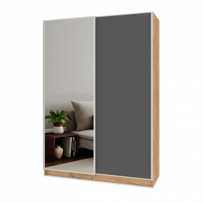 БРАУН Б672 Шкаф-купе (дуб золотой/графит) в Асбесте - asbest.ok-mebel.com | фото