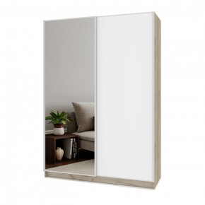 БРАУН Б682 Шкаф-купе (дуб серый/белый) в Асбесте - asbest.ok-mebel.com | фото