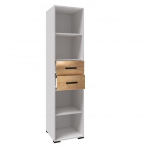 Детская Лючия Пенал ЛДСП Белый/Дуб крафт золотой в Асбесте - asbest.ok-mebel.com | фото 2