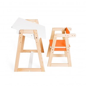 Детская растущая парта и стул Я САМ "Краски" (Оранжевый) в Асбесте - asbest.ok-mebel.com | фото 4