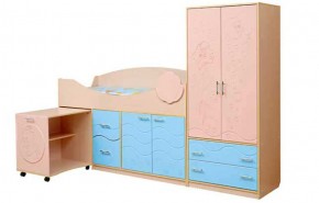 Набор мебели для детской Юниор -12.2 (700*1860) МДФ матовый в Асбесте - asbest.ok-mebel.com | фото 1