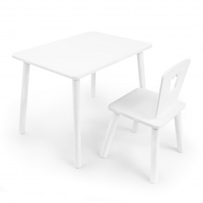 Детский комплект стол и стул «Корона» Rolti Baby (белый/белый, массив березы/мдф) в Асбесте - asbest.ok-mebel.com | фото