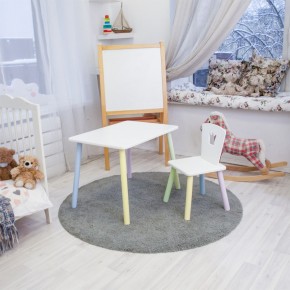 Детский комплект стол и стул «Корона» Rolti Baby (белый/цветной, массив березы/мдф) в Асбесте - asbest.ok-mebel.com | фото 2