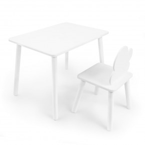 Детский комплект стол и стул «Облачко» Rolti Baby (белый/белый, массив березы/мдф) в Асбесте - asbest.ok-mebel.com | фото