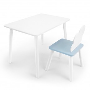 Детский комплект стол и стул «Облачко» Rolti Baby (белый/голубой, массив березы/мдф) в Асбесте - asbest.ok-mebel.com | фото