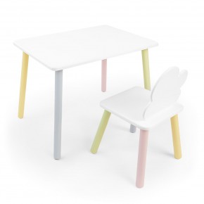 Детский комплект стол и стул «Облачко» Rolti Baby (белый/цветной, массив березы/мдф) в Асбесте - asbest.ok-mebel.com | фото