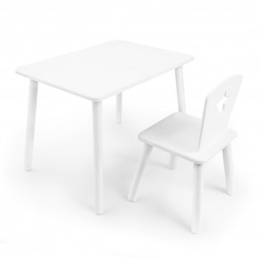 Детский комплект стол и стул «Звезда» Rolti Baby (белый/белый, массив березы/мдф) в Асбесте - asbest.ok-mebel.com | фото
