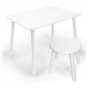 Детский комплект стол и табурет круглый Rolti Baby (белая столешница/белое сиденье/белые ножки) в Асбесте - asbest.ok-mebel.com | фото