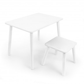 Детский комплект стол и табурет Rolti Baby (белая столешница/белое сиденье/белые ножки) в Асбесте - asbest.ok-mebel.com | фото