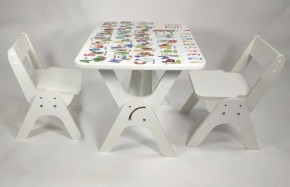 Детский растущий стол-парта и два стула Я САМ "Умка-Дуо" (Алфавит) в Асбесте - asbest.ok-mebel.com | фото 1