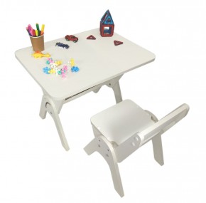 Детский растущий стол-парта и стул Я САМ "Умка" (Белый) в Асбесте - asbest.ok-mebel.com | фото 3