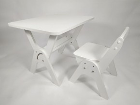 Детский растущий стол-парта и стул Я САМ "Умка" (Белый) в Асбесте - asbest.ok-mebel.com | фото 4