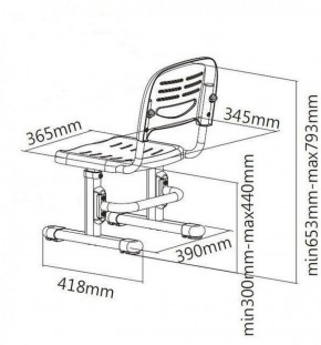 Детский стул SST3 Blue в Асбесте - asbest.ok-mebel.com | фото 4