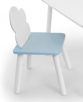 Детский стул Облачко (Белый/Голубой/Белый) в Асбесте - asbest.ok-mebel.com | фото