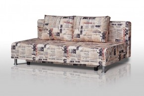 Диван-кровать Комфорт без подлокотников Принт "Gazeta" (2 подушки) в Асбесте - asbest.ok-mebel.com | фото 1